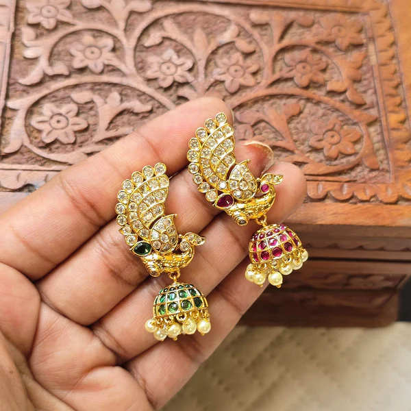 Antique Peacock Jhumki (Copy)